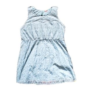 Powder blue lace Sleeveless dress